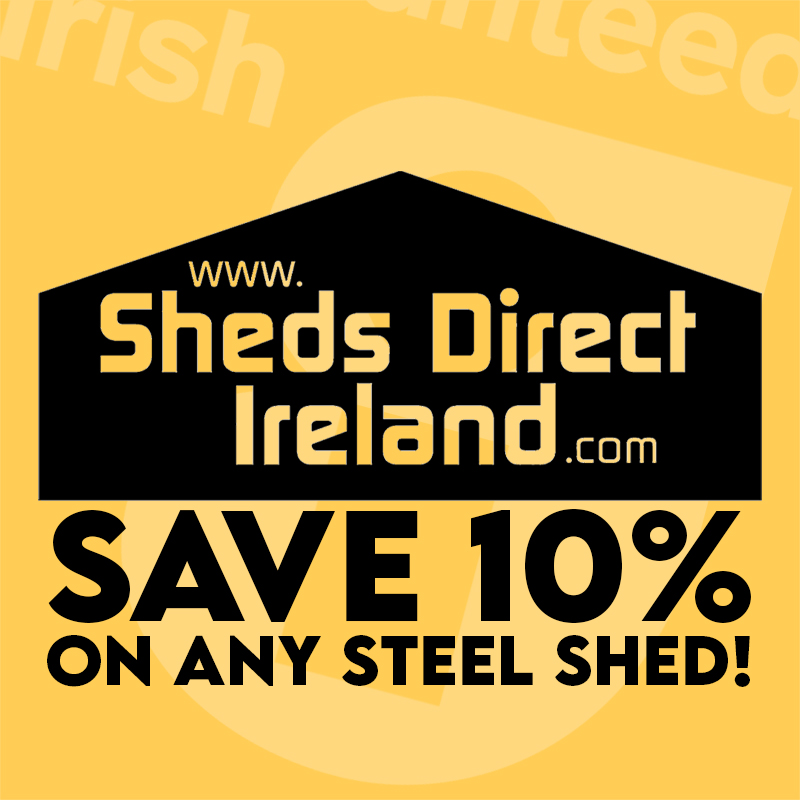 10% off Steel Sheds for Guaranteed Irish Vendors Logo