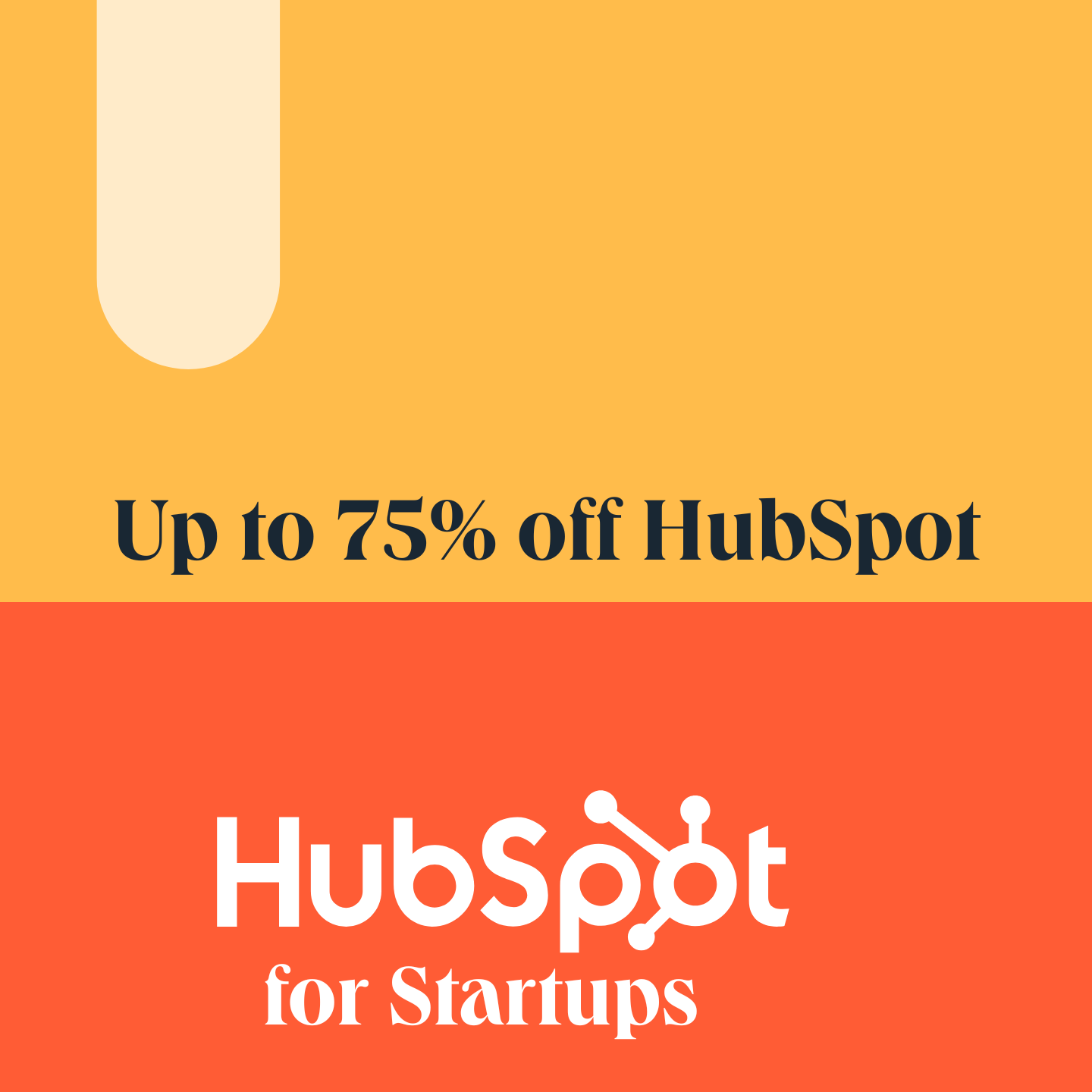Up to 75% off HubSpot Logo