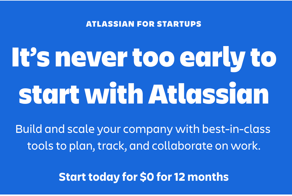 Atlassian for Startups Logo