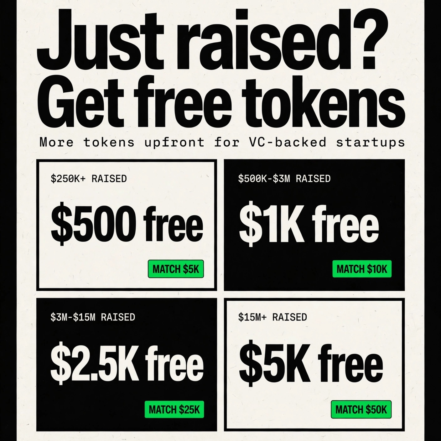 $55,000 in Free Credits, Deposit Match & 5% Back on AI Spend Logo