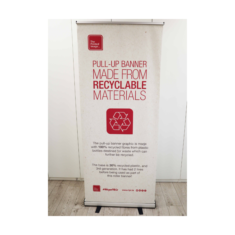 FREE pull up banner for orders €1,000 or over *one pull up banner per client* Logo