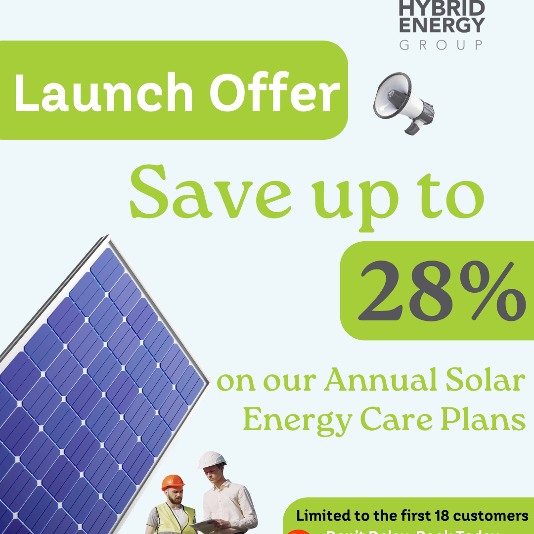 28% off our Solar Service Plans Logo