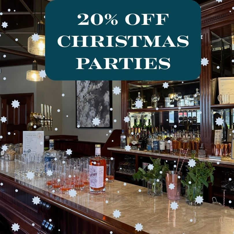 20% Off Christmas Parties Logo