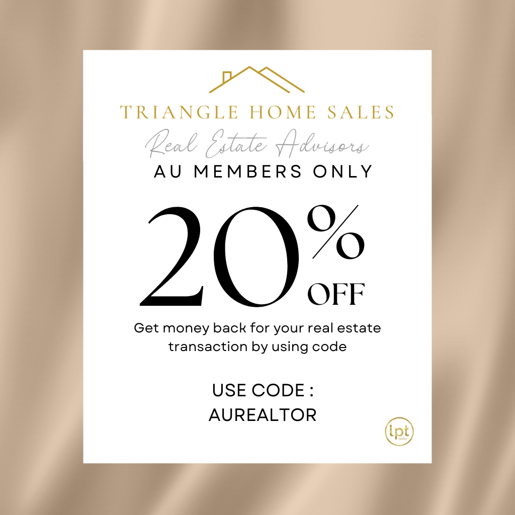 20% Back for Real Estate Transaction Logo
