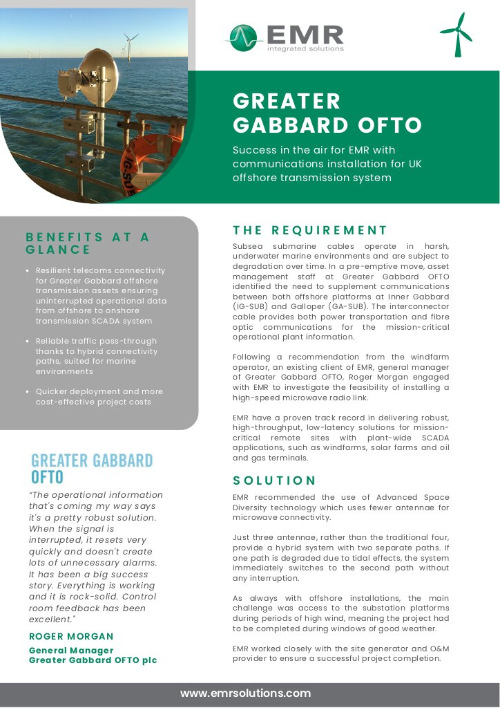Greater Gabbard Offshore Connectivity