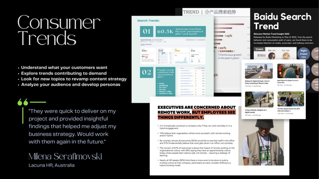 Consumer Trends Research & Analysis