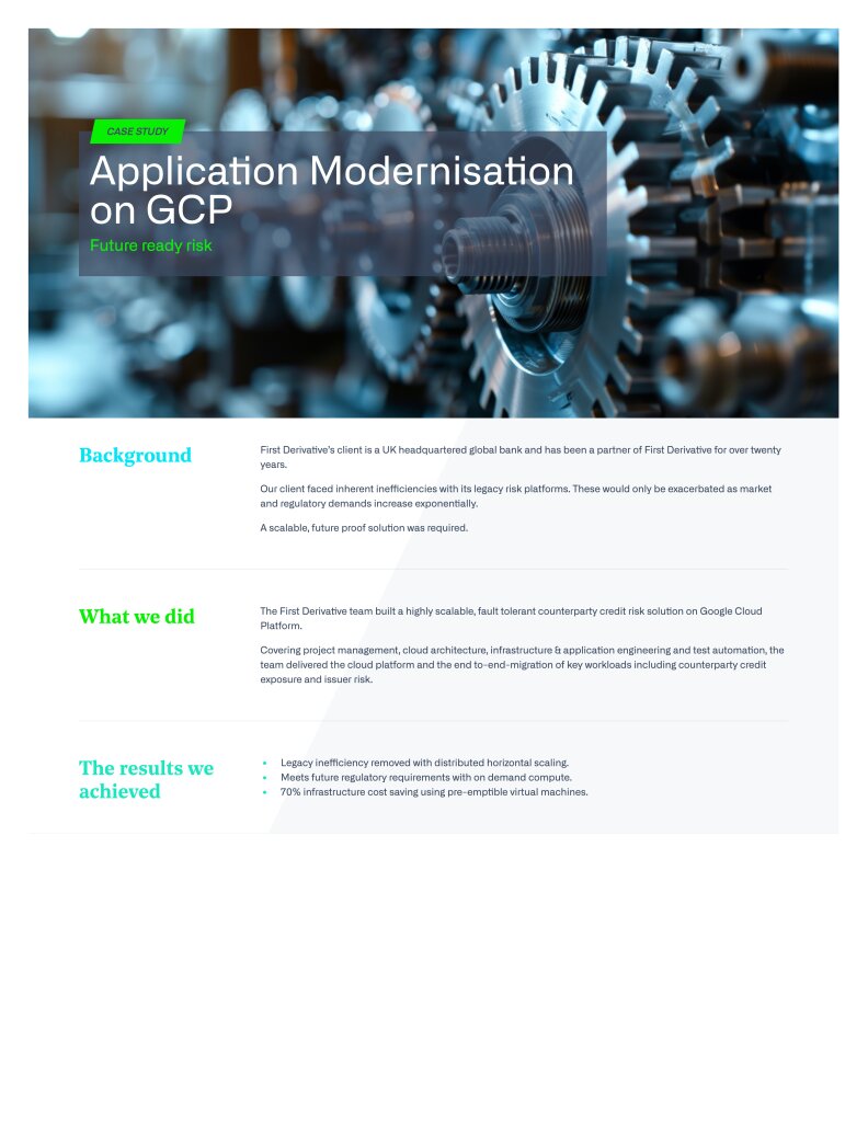 Application Modernisation on GCP