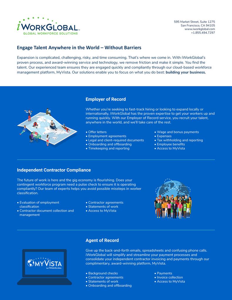 Acquisition of iWorkGlobal