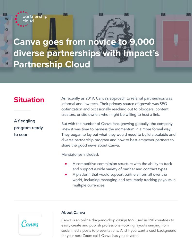 Impact Powers Partnership Growth For Canva
