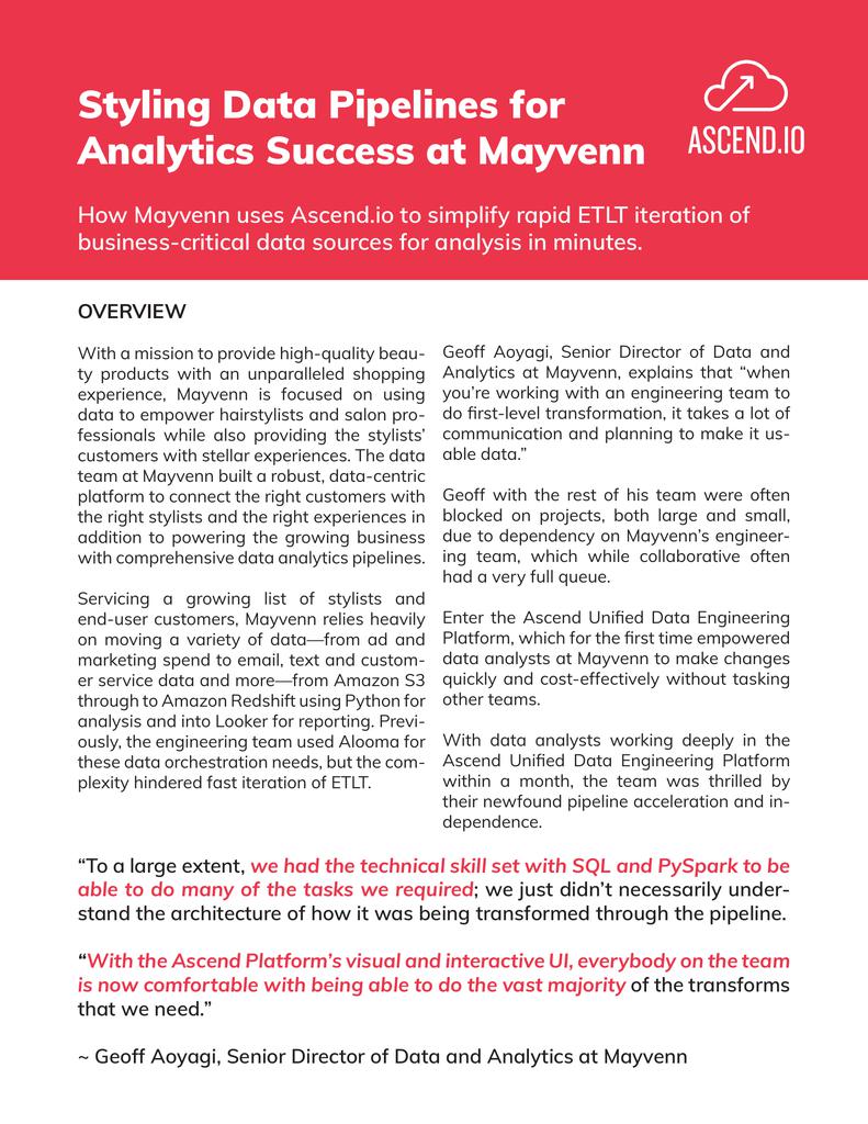 Styling Data Pipelines for Analytics Success at Mayvenn