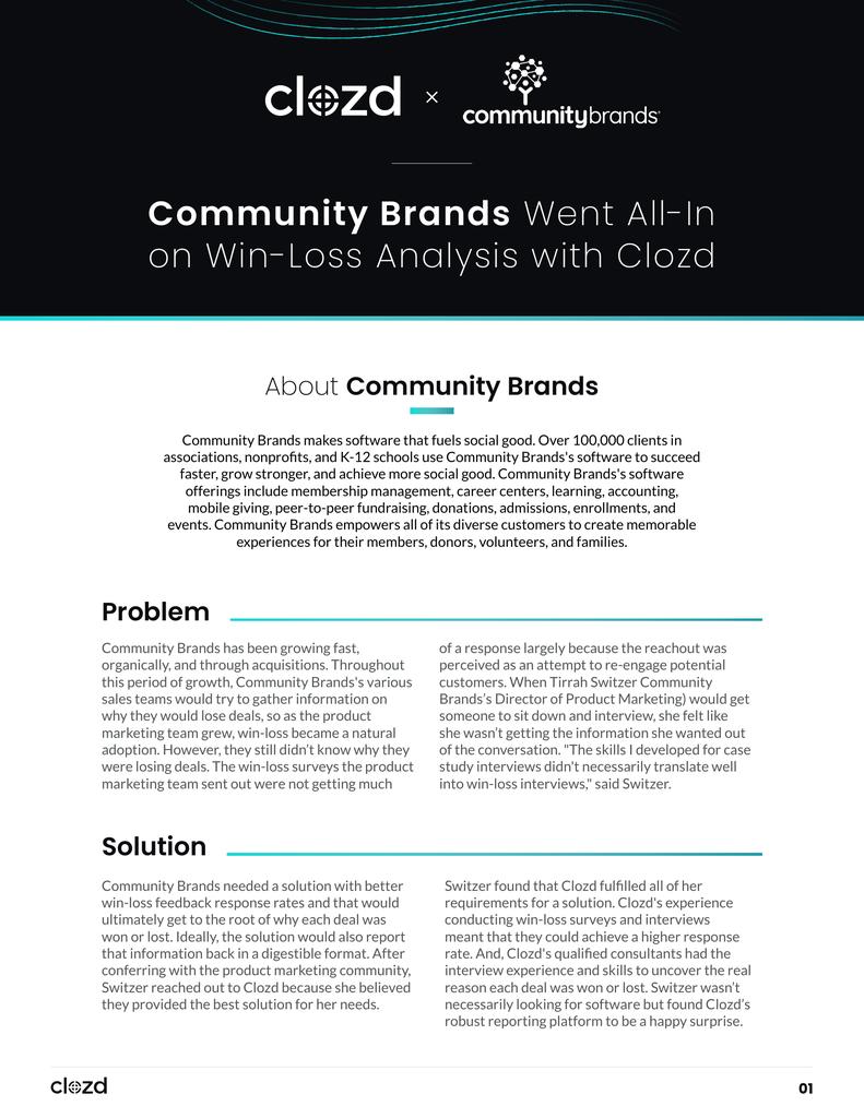 Case Study with Community Brands