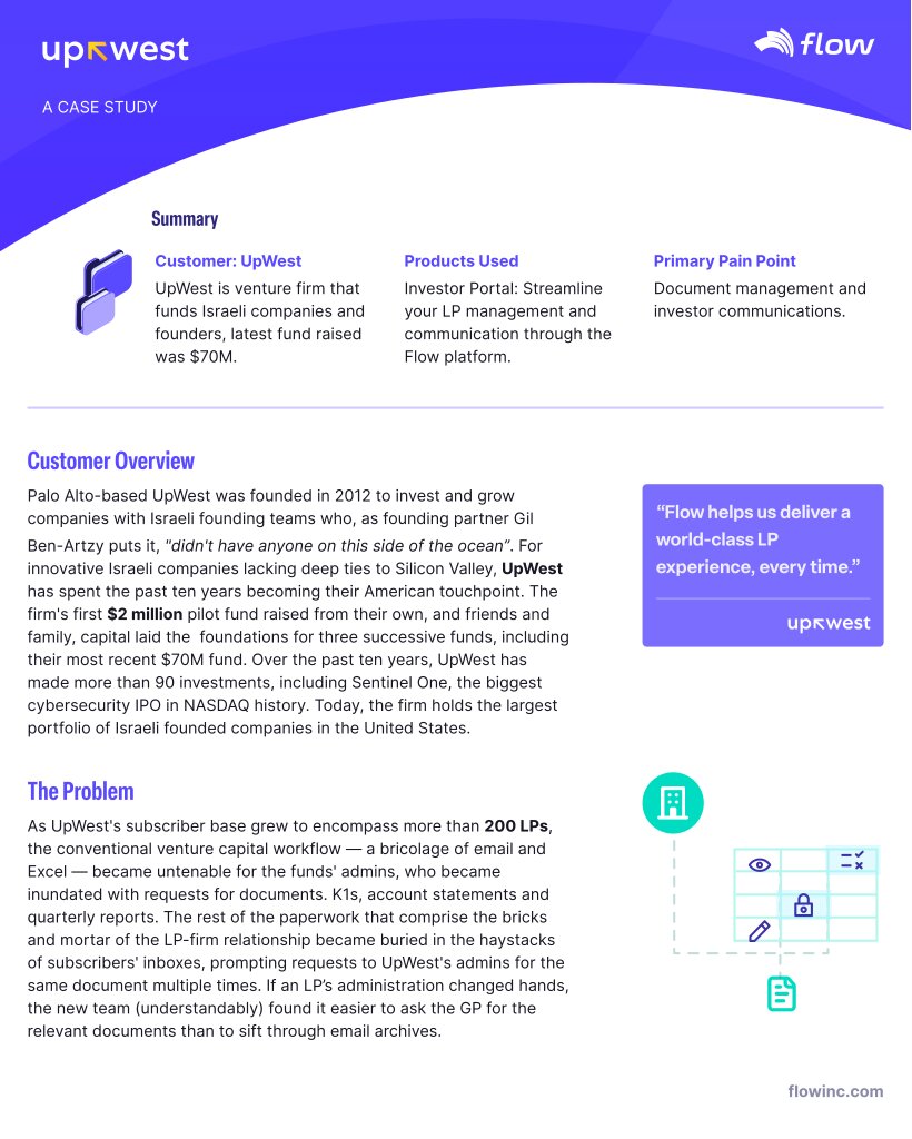Case Study UpWest Ventures