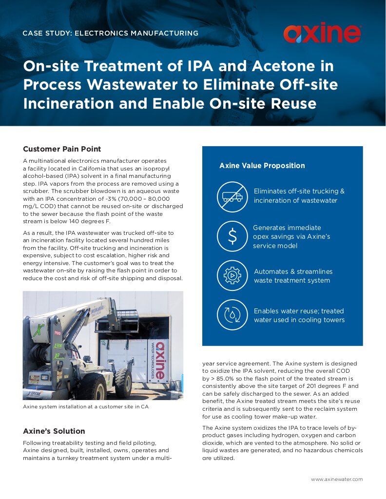 CASE STUDY IN ELECTRONICS MANUFACTURING