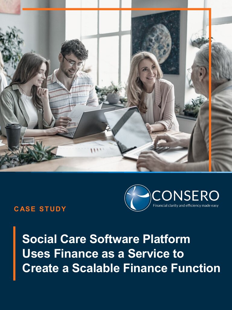 Social Care Software Platform Uses Finance as a Service to Create a Scalable Finance Function