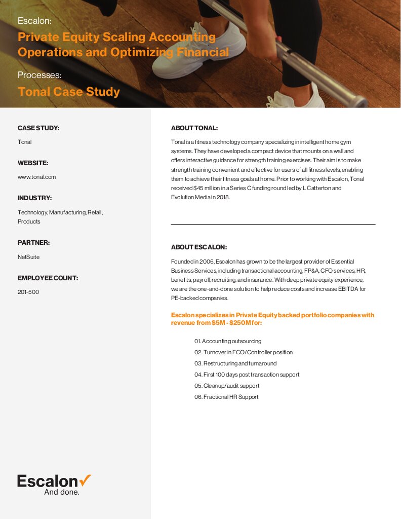 Tonal - Scaling Accounting Operations & Optimizing Financials