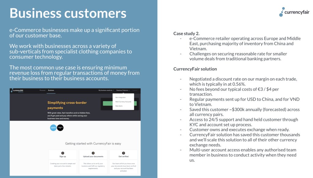 €300k annual saving for an e-commerce retailer