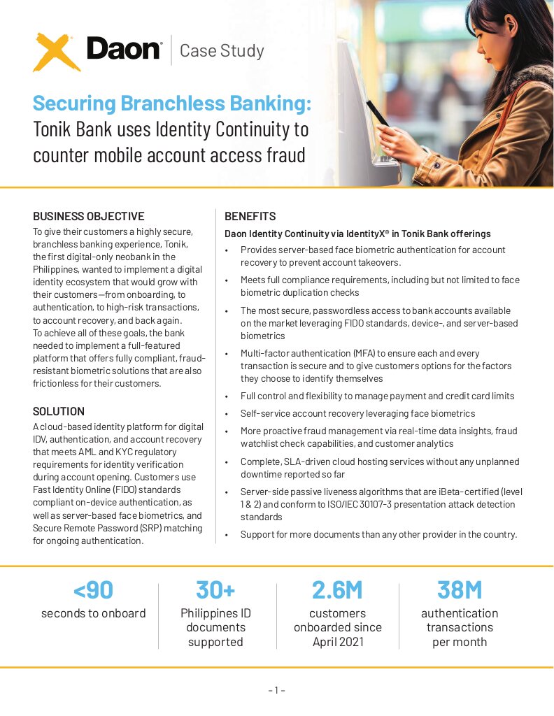 Tonik Bank Case Study