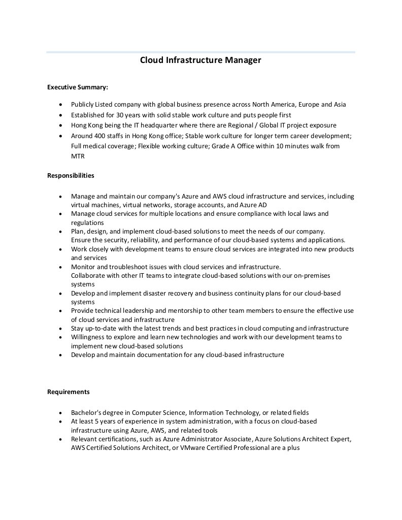 Cloud Infrastructure Manager