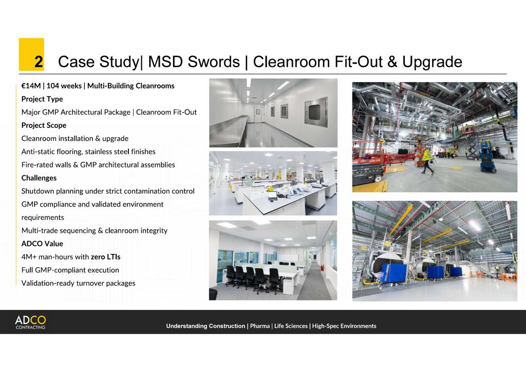 MSD Swords - Cleanroom Fit-Out & Upgrade