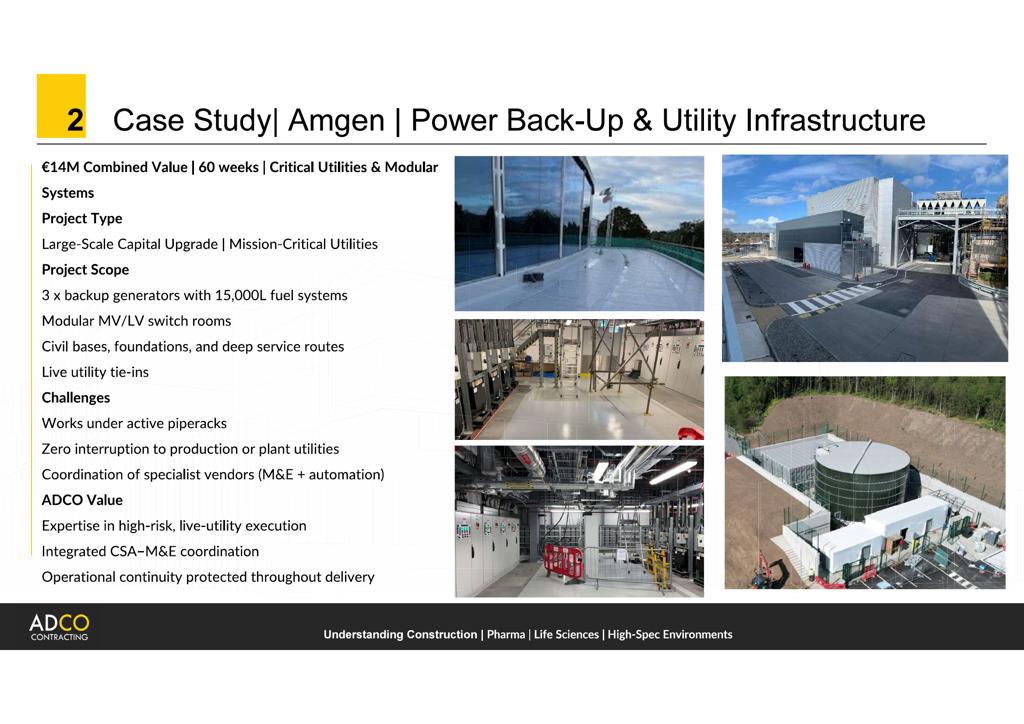 Amgen - Power Back-Up & Utility Infrastructure