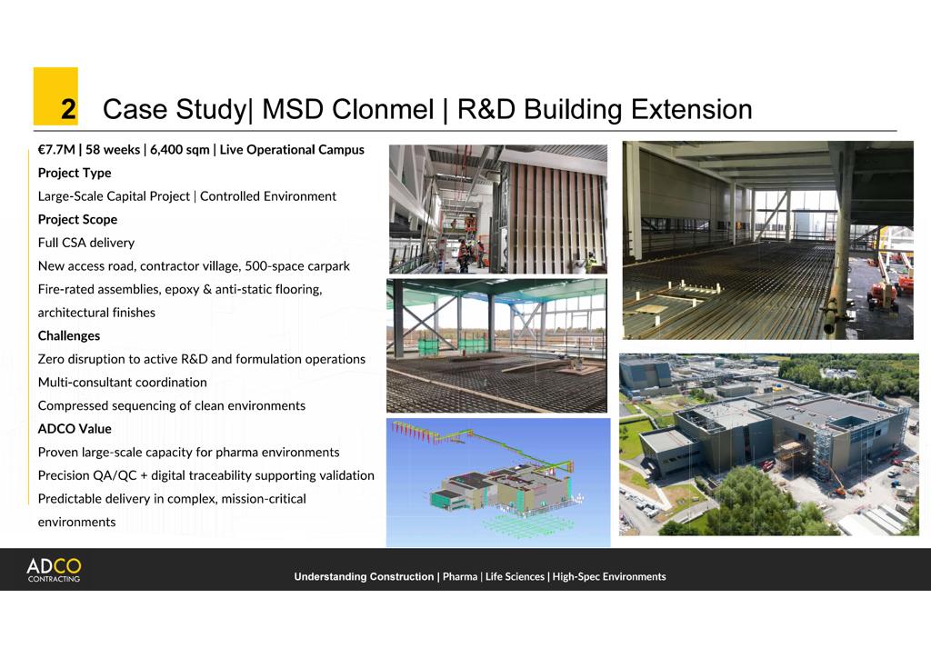 MSD Clonmel - R&D Building Extension