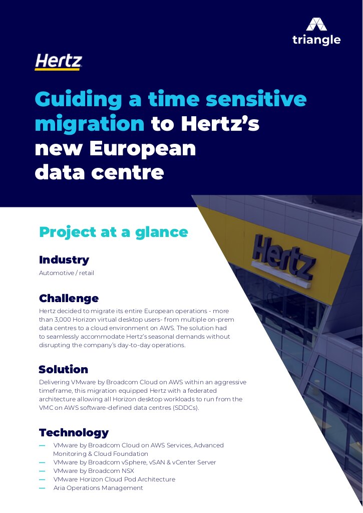 Guiding a time sensitive migration to Hertz’s new European data centre