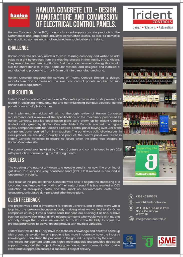 Hanlon Concrete Control Panel Project