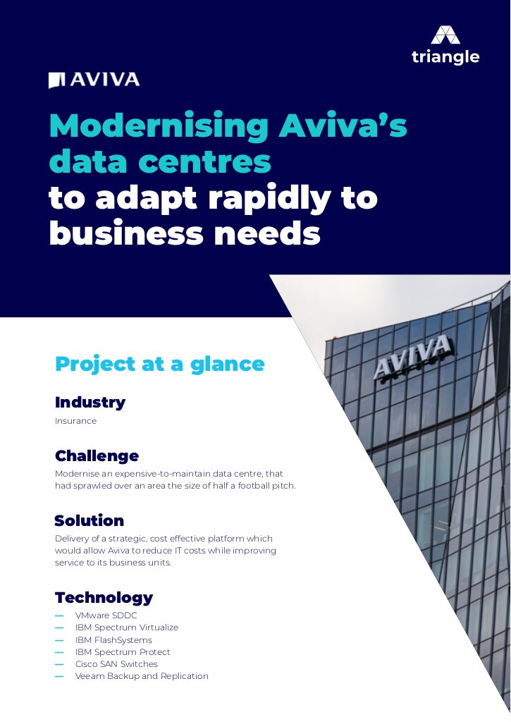 Modernising Aviva's data centres to adapt rapidly to business needs